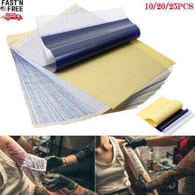 Tattoo Transfer Paper Carbon Thermal Tracing Hectograph Stencil Papers Supplies