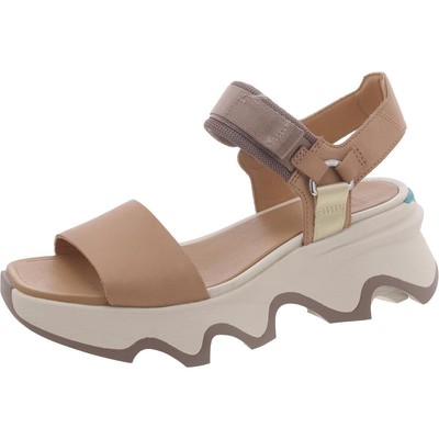 Женские туфли Sorel из бежевой кожи с регулируемым ремешком на щиколотке 8 Medium (B,M) BHFO 3360