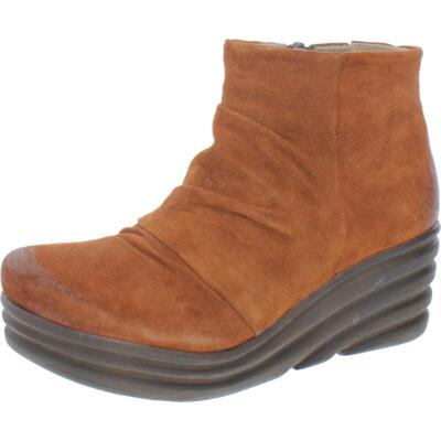 

Женские замшевые асимметричные ботинки на танкетке Zane Miz Mooz BHFO 0605, Brandy suede, Zane