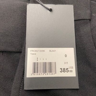 THE KOOPLES THE KOOPLES V-NECK LONG SLEEVE MINI DRESS WOMEN'S SIZE XS BLACK