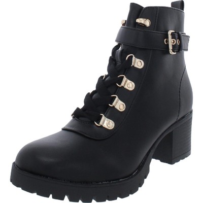 Дикая пара женских ботинок Hillari Black Combat на шнуровке 8.5 Medium (B,M) BHFO 2326