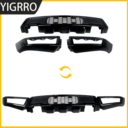 Front Bumper For 2009-2014 Ford F150 F-150 Steel Black Raptor Style W/LED Lights