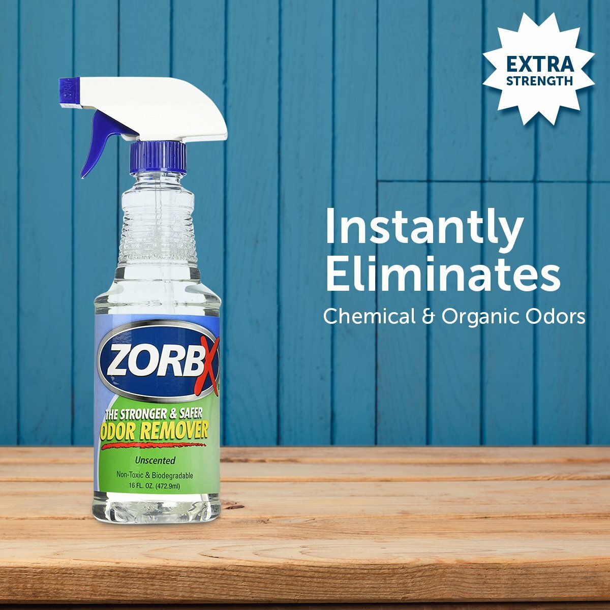 ZORBX Unscented Multipurpose Odor Remover –Safe for All, Even Children, No