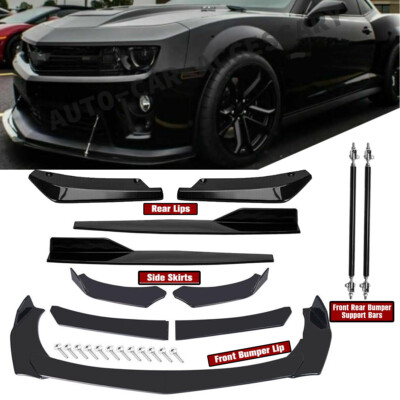 For Chevy Camaro Front Rear Bumper Lip Spoiler Splitter Body Kit Side Skirt