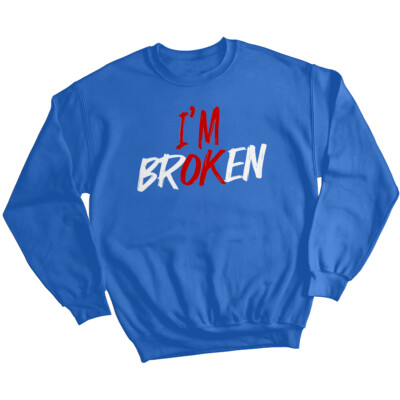 Sudadera para hombre Broken Mental Health Awareness Jumper Ansiedad Emocional...