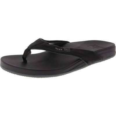 Reef Mens Cushion Spring Black Thong Thong Sandals Shoes 10 Medium (D) BHFO 7664