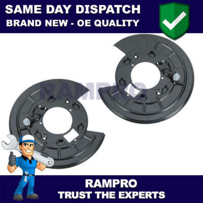 Rampro Pair Brake Mud Sheilds Back Plate Fits Discovery Range Rover Sport