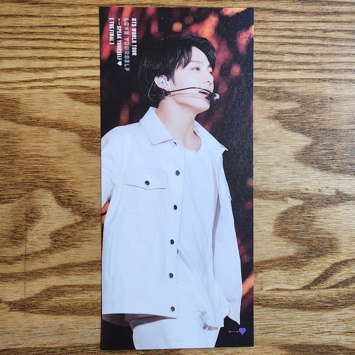 speak yourself ブックマーク ジョングク Jungkook Official Photo Bookmark BTS World Tour Speak