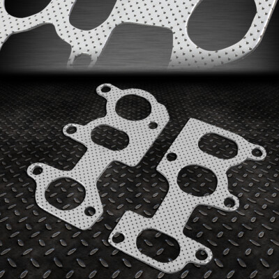 ДЛЯ 02-09 VW GOLF/JETTA AUDI A3/TT 2ШТ ГРАФИТОВО-АЛЮМИНИЕВАЯ ПРОКЛАДКА ВЫПУСКНОГО КОЛЛЕКТОРА