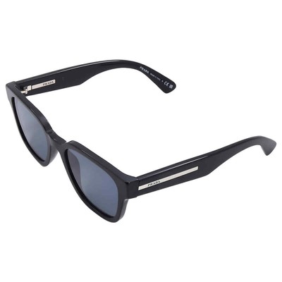 Pre-owned Prada Grey Square Men's Sunglasses Pr A04s 16k07t 52 Pr A04s 16k07t 52 In Gray