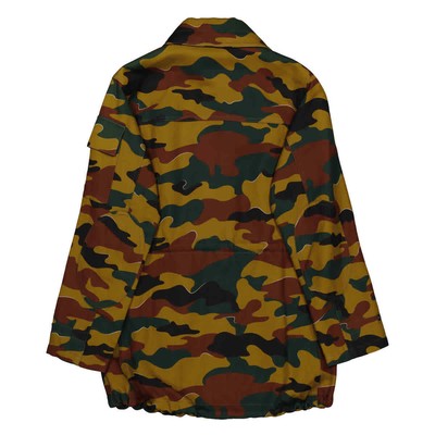 Pre-owned Burberry Ladies Boyfriend Fit Camouflage Print Jacket In Multicolor