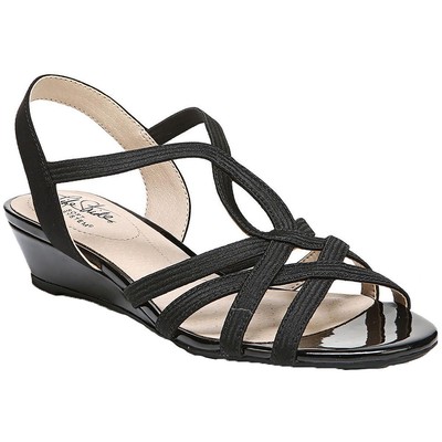 Женские черные модельные босоножки LifeStride Yaya шириной 8,5 см (C, D, W) BHFO 1859