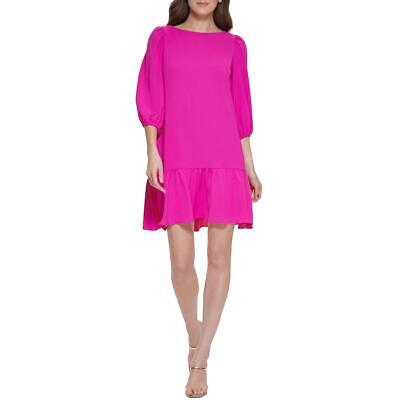 

Женское короткое дневное мини-платье с рукавами до локтя DKNY BHFO 2568, Raspberry