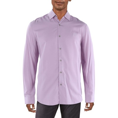 Guess Мужская офисная карьерная рубашка на пуговицах Slim BHFO 5104