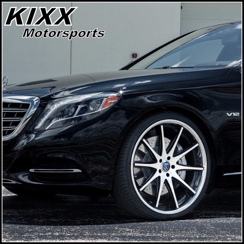 20" Rohana Rc10 20x9/10 Black/silver Concave Wheels For Hyundai Genesis Sedan