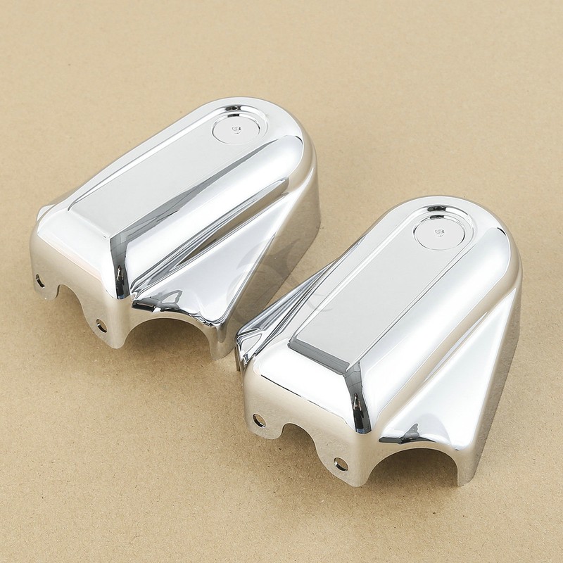 Chrome Bar Rear Axle Covers For Harley Davidson Softail Deluxe FLST