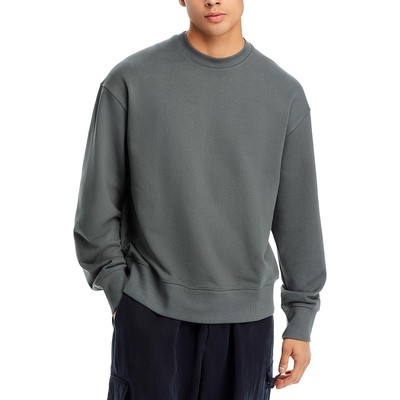 Y3 Мужской зеленый пуловер с круглым вырезом из органического хлопка L BHFO 2210