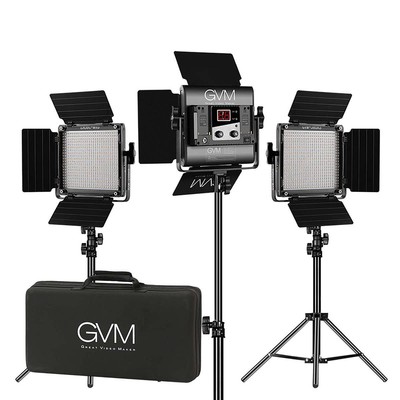 Двухцветная мягкая светодиодная панель GVM 560AS, 30 Вт, комплект из 3 ламп, 2300K-6800K #GVM-560AS-3L