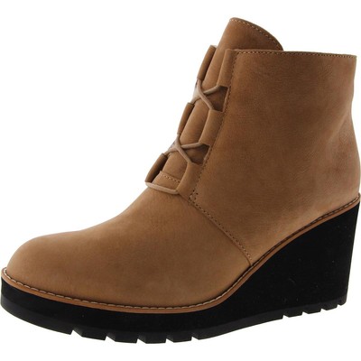 Женские бежевые кожаные ботильоны Eileen Fisher Shoes 11 Medium (B,M) BHFO 7251