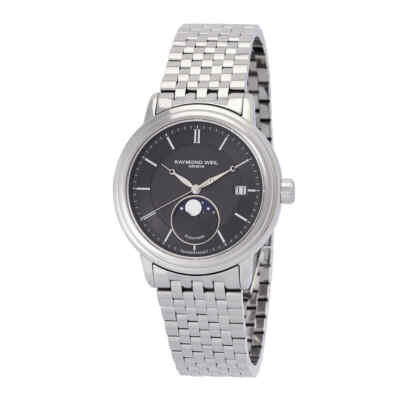 Raymond Weil Maestro Automatic Moon Phase Grey Dial Men's Watch 2879-ST-60001