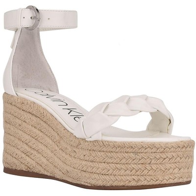 

Calvin Klein Womens Thea Босоножки из искусственной кожи Туфли на танкетке BHFO 3401, Thea