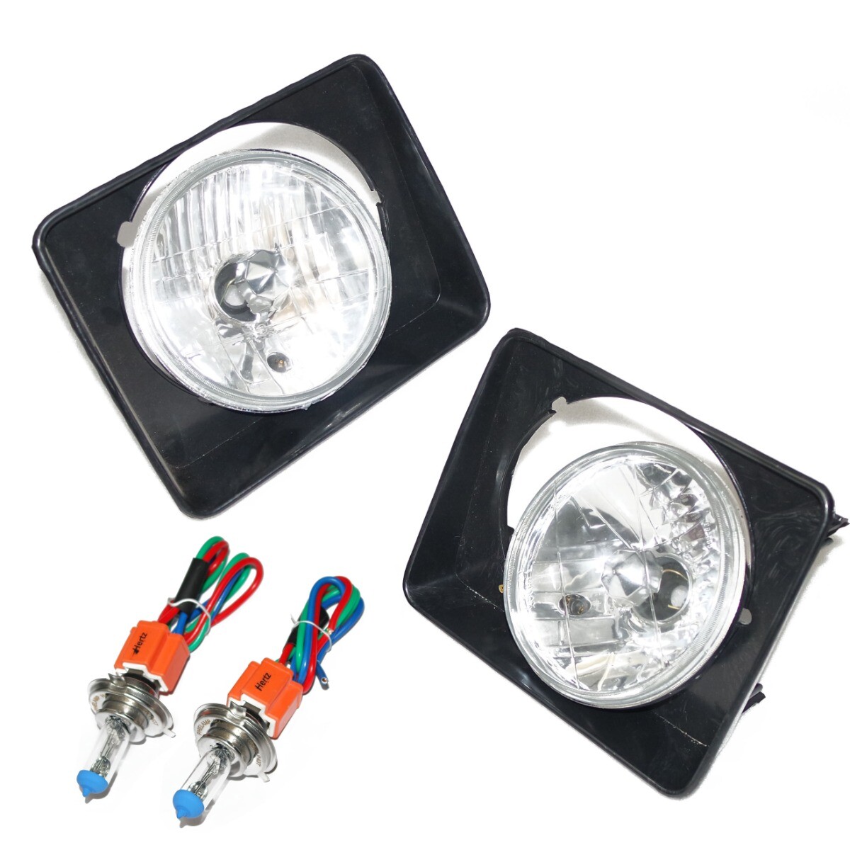 For Suzuki Samurai SJ410 Jimny Headlight Bezel Set with 7''Headlamp Sealed Beam