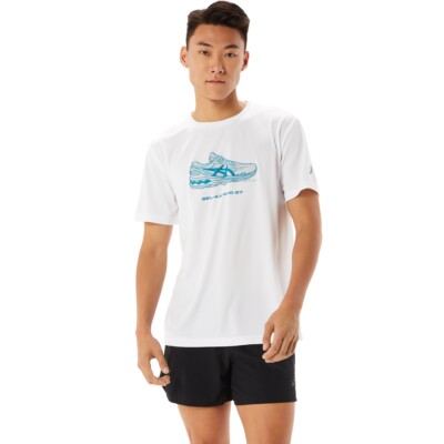 

Мужская футболка с коротким рукавом с рисунком обуви ASICS 2031C942, 2031C942