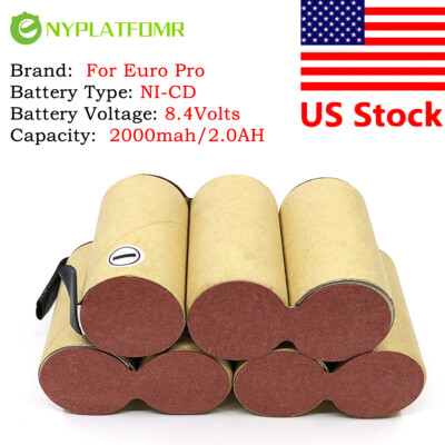 SOLDERING REQUIRED Battery pack for Shark 8.4V Vacuum UV617 UV647 UV647H EU36075