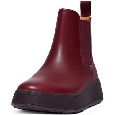 Женские эластичные ботильоны из красной кожи Fitflop Boots 8 Medium (B,M) BHFO 5493