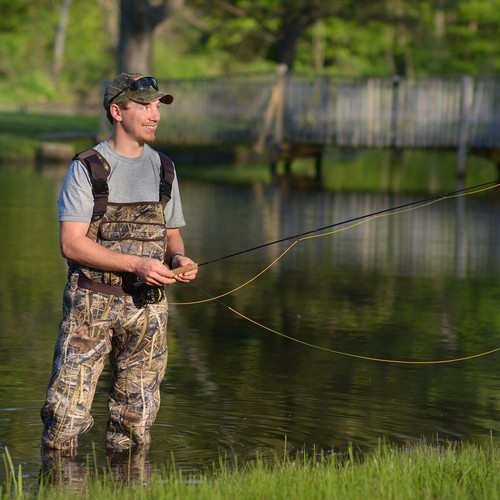 HISEA Unisex Fishing Chest Waders Bootfoot Cleated Sole Hunting Waterproof Soft