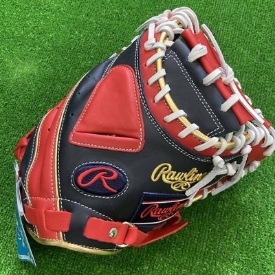 Rawlings HYPER TECH COLOR SYNC 2023 catcher size 33 RHT Mitt N/SC Red Black