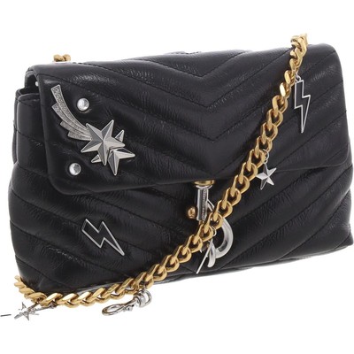 Женская сумочка Rebecca Minkoff Edie Date Night черного цвета через плечо, маленькая BHFO 8510