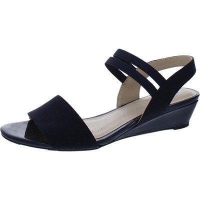 

LifeStride Женские темно-синие сандалии на танкетке Yolo 7.5 Medium (B,M) BHFO 4136, Navy