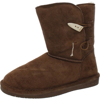 

Женские зимние замшевые зимние ботинки Bearpaw Abigail Brown, размер 8,5, средний (B,M) BHFO 1439, Black champagne, 682W