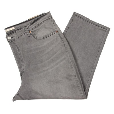 Женские серые джинсы Levis с прямыми штанинами из денима до щиколотки Plus 20W BHFO 8090