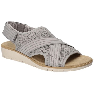 

Easy Street Womens Raevn Серый ремешок на щиколотке с открытым носком 9 Narrow (AA,N) BHFO 9288, Grey mesh/gore