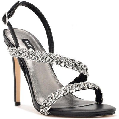 Женские туфли Nine West WNTIFF5 с ремешком на щиколотке черного цвета 10,5 см (B,M) BHFO 0860