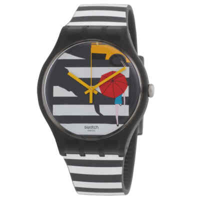Мужские часы Swatch Cross The Path с серым кварцевым циферблатом SUOM108