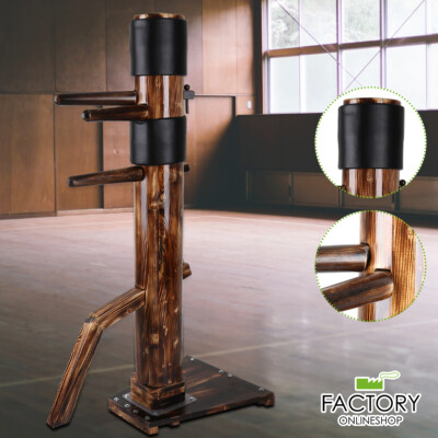 Wood Wing Chun Dummy Adjustable Target Training Kung Fu Man Chinese Martial Art