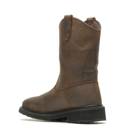 Pre-owned Harley-davidson Work Men's Altman Western Classic Soft Toe Work Boot Brown -