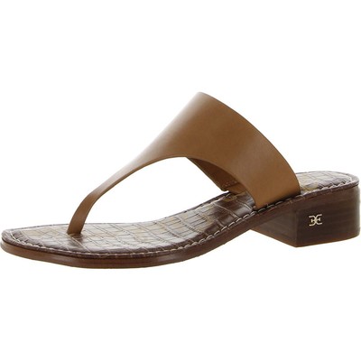 Женские кожаные шлепанцы Sam Edelman без шнуровки - Flop Thong Sandals Shoes BHFO 0413