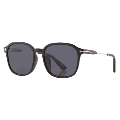 Pre-owned Tom Ford Smoke Square Men's Sunglasses Ft0893-k 01a 56 Ft0893-k 01a 56 In Gray