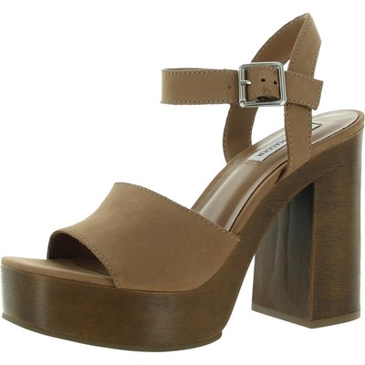 

Женские кожаные туфли на каблуке Steve Madden Kye Tan 6, средние (B,M) BHFO 5905, Camel nubuck