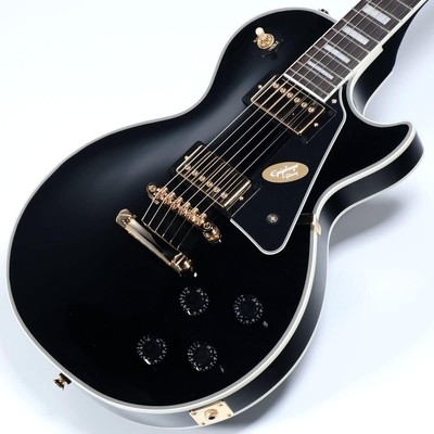 Epiphone/Inspired by Gibson Les Paul Custom Ebony 2020 Guitar with Gig Bag