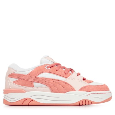 Chaussures Baskets PUMA unisexe 180 Kids Jr Blanc Blanche Cuir Lacets