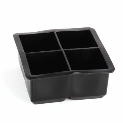 4 Big Cube Giant Jumbo Large Silicone Ice Cube Square Tray Mold Moulds Tool