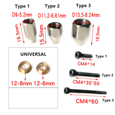 1Set Adaptors Nut Spinner Accessories for 1.5inch-4inch Spinner RC Model 