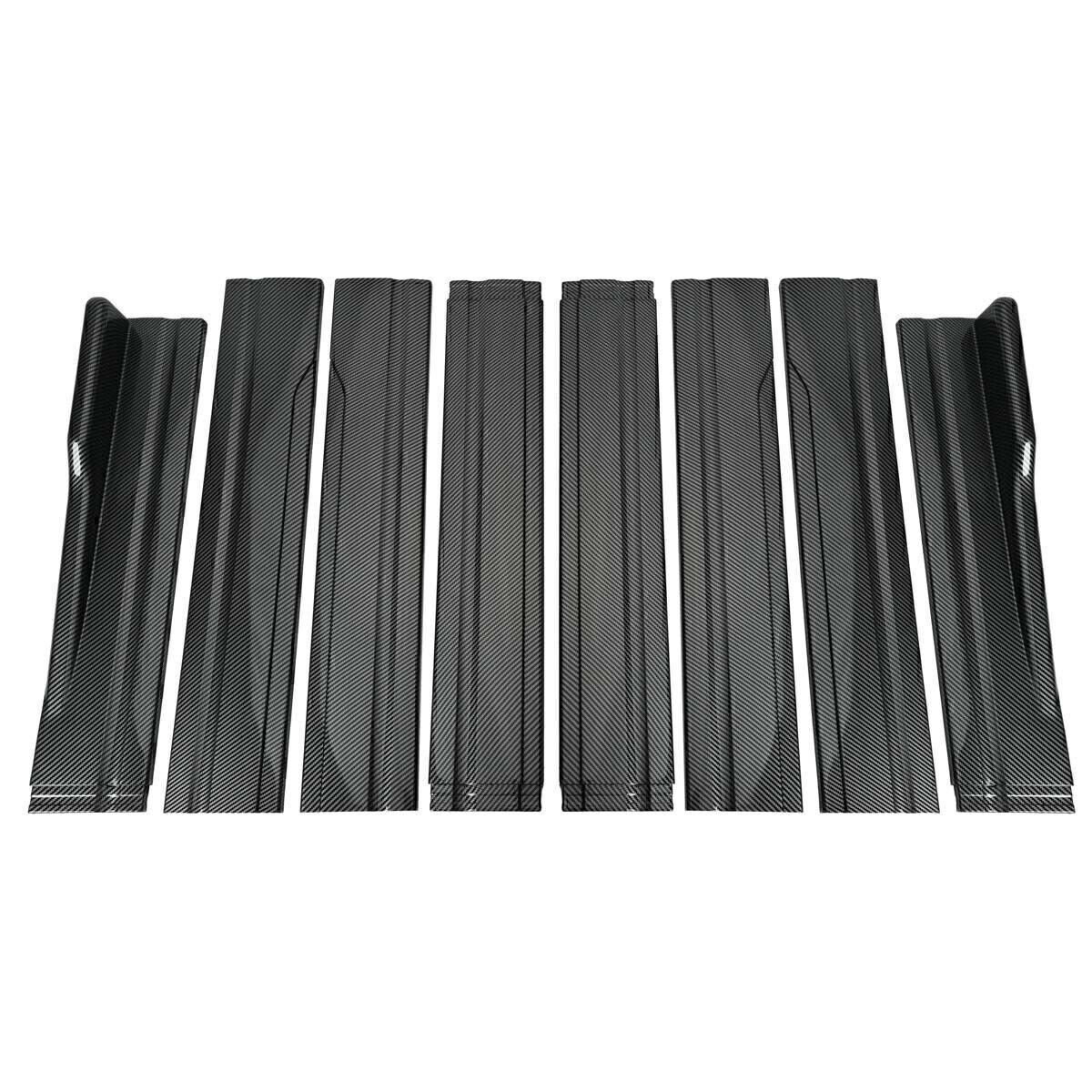 For Dodge Charger 2006-2024 Carbon Fiber Look Side Skirt