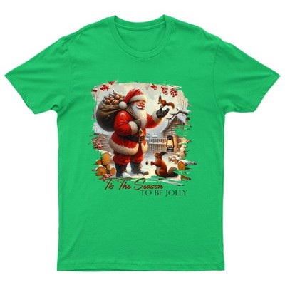 Tis The Season To T-Shirt Unisex Gift Retro Seasonal Funny Xmas Claus Santa