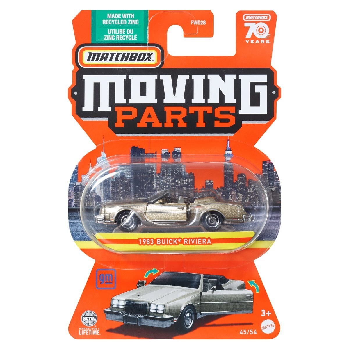 Matchbox - 2023 Moving Parts 45/54 1983 Buick Riviera (BBHLG30) | eBay